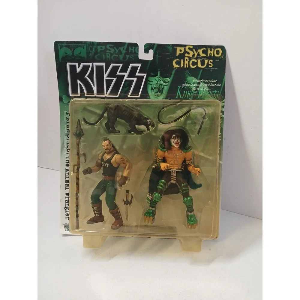 KISS Peter Criss Psycho Circus Figure McFarlane Toys 1998 NEW Card Wear‎